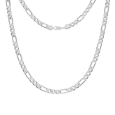 7mm Figaro Chain (Sterling Silver) - Lencia & Morgan
